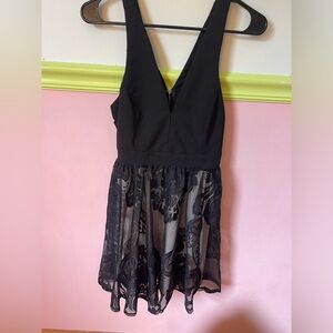 Black lace dress